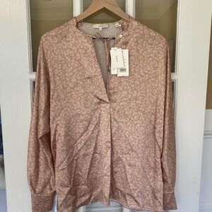 Vince Women's Blush Patterned Blouse (MWT)